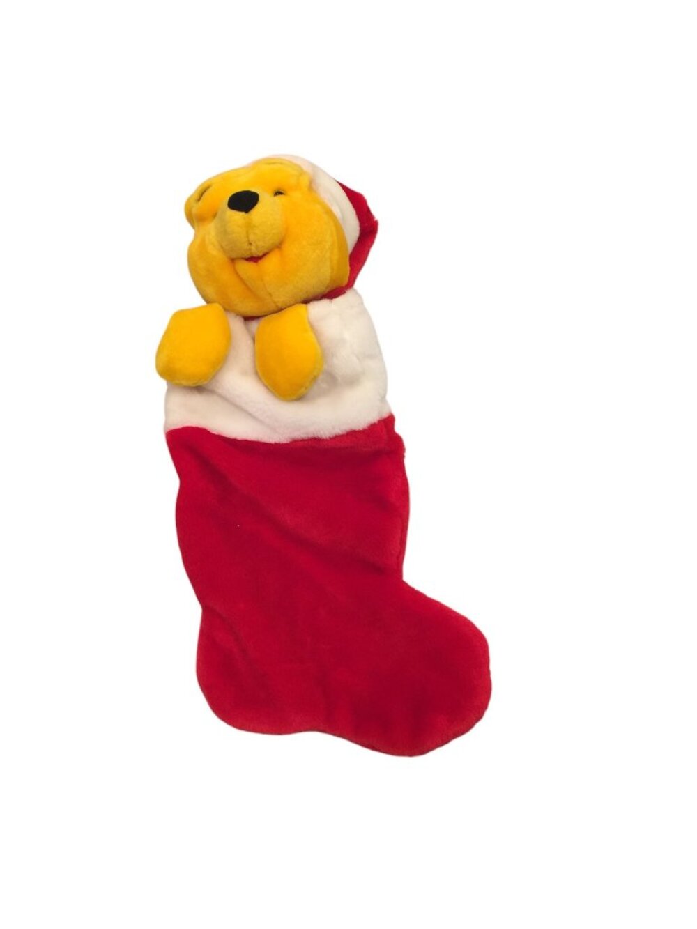 Winnie the Pooh Dimensional Christmas 20" Plush Stocking Santa Pooh